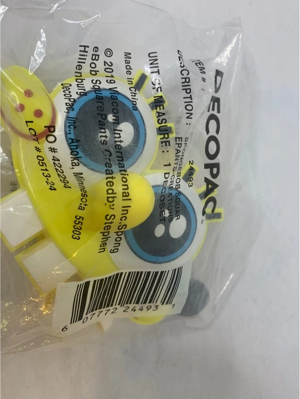 DecoPac SpongeBob SquarePants Cake Decoration Set - New in Package